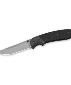 Browning Knives Browning Vortex Bird and Trout Folder, 3.5" 440 Stainless Spear Point Blade, Black G-10 Handles