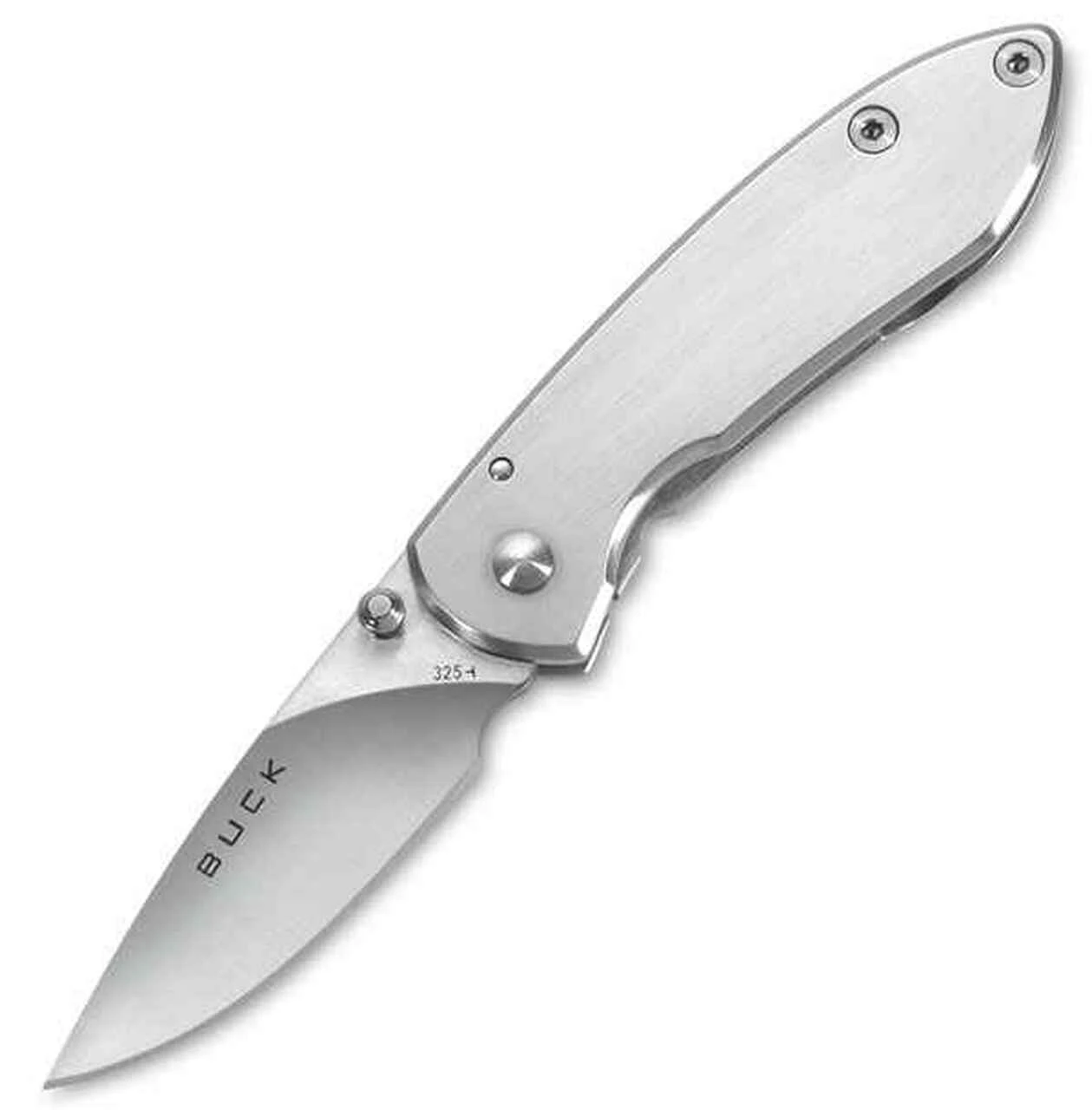 Buck Knives Buck 325SSS Colleague, 1.9" 420HC Plain Blade, Stainless Steel Handle 1 Buck Knives Buck 325SSS Colleague, 1.9" 420HC Plain Blade, Stainless Steel Handle