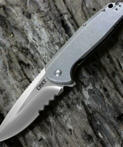 CRKT Columbia River, G.S.D. 3710, Liong Mah Design, 3.32" AUS 8 Combo Blade, Frame Lock