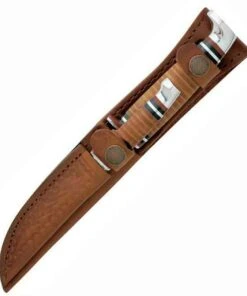 Case 372 Two Knife Set, Leather Handle (TWIN FINN SS)