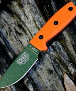 ESEE Knives ESEE 3PM-MB-OD, Plain Edge, Modified Pommel, Orange G-10 Handles, Black Sheath w/ Molle Back