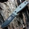 ESEE Knives, 3S-KO, Black Blade, Combo Edge, Micarta Handle, Knife Only, No Sheathing