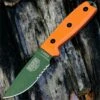 ESEE Knives ESEE 3SM-MB-OD, Combo Edge, Modified Pommel, Orange G-10 Handles,Black Sheath w/ Molle Back