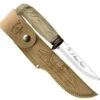 Marttiini Knives Marttiini Jagdmesser Hunters Knife Bronze Finger Guard, Curly Birch Handle