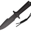 RPW Survival Knives RPW Model X-46 6" Black Bowie, Plain Edge