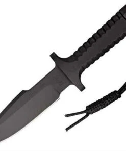 RPW Survival Knives RPW Model X-46 6" Black Bowie, Plain Edge