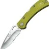 Buck Knives Buck 722GRX1 Spitfire, 3.25" 420HC Combo Blade, Green Aluminum Handle