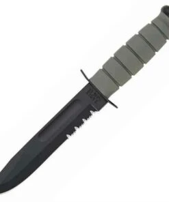 Ka-Bar Ka Bar Fighting/Utility Knife, Foliage Green Handle, Combo Edge
