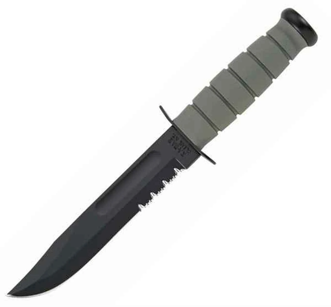 Ka-Bar Ka Bar Fighting/Utility Knife, Foliage Green Handle, Combo Edge 1 Ka-Bar Ka Bar Fighting/Utility Knife, Foliage Green Handle, Combo Edge