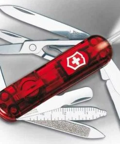 Victorinox Swiss Army Multi-Tools Midnite Minichamp, Translucent Ruby