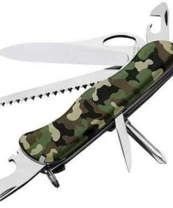 Victorinox Swiss Army One Hand Trekker, Camo Handle
