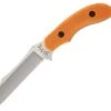 KA-BAR Johnson Adventure Wharnstalker Fixed Blade, 440A Stainless, Orange GFN-PA66 Handle