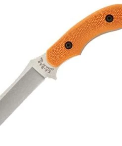 KA-BAR Johnson Adventure Wharnstalker Fixed Blade, 440A Stainless, Orange GFN-PA66 Handle