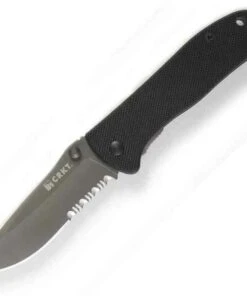 CRKT 6460K Drifter, 2.87" 8Cr14MoV SS Combo Blade, TiNi Finish, G-10 Handle