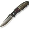 CRKT 7122S Lake Sentinal, 3.5" AUS 8 Plain Blade, Anodized Aluminum Handle w/Stag Onlay