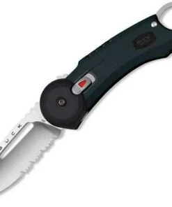 Buck Knives Buck 750BKX Redpoint, 2.75" 420HC Combo Blade, Black Rubber