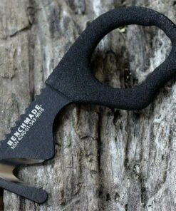 Benchmade Knives Benchmade 7 Hook / Strap Cutter 7BLKWSN, Vinyl Handle Coating, Coyote Brown Nylon Sheath