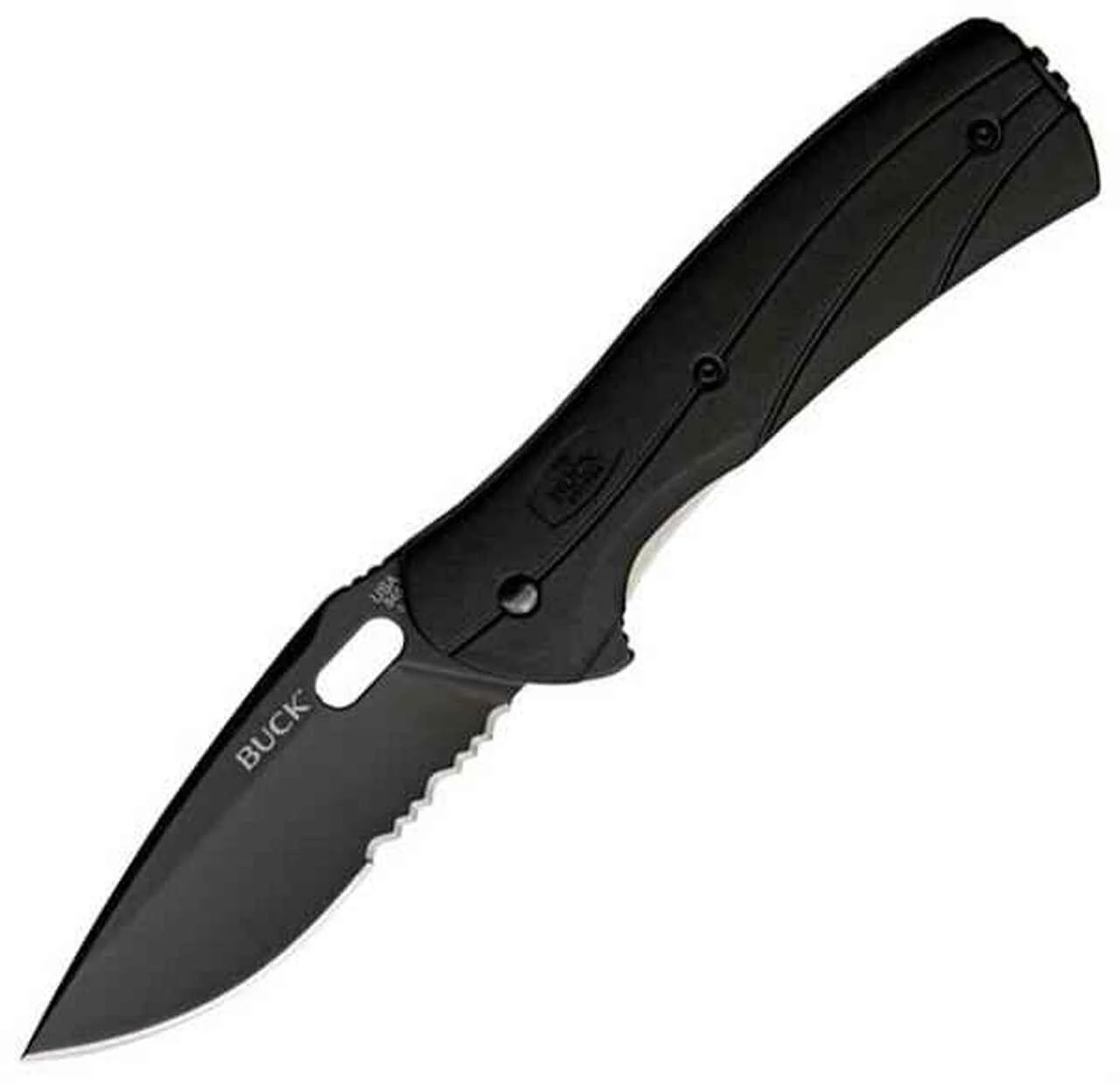 Buck Knives Buck 845BKX Vantage Force-Select, 3.25" 420HC Combo Black Blade, Black Nylon 1 Buck Knives Buck 845BKX Vantage Force-Select, 3.25" 420HC Combo Black Blade, Black Nylon