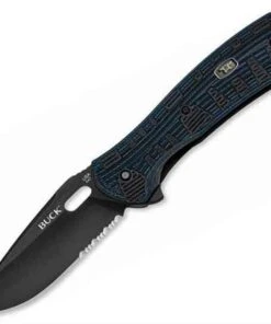 Buck Knives Buck 847BLX Vantage Force-Pro, 3.25" S30V Combo Blade, Black/Blue G-10