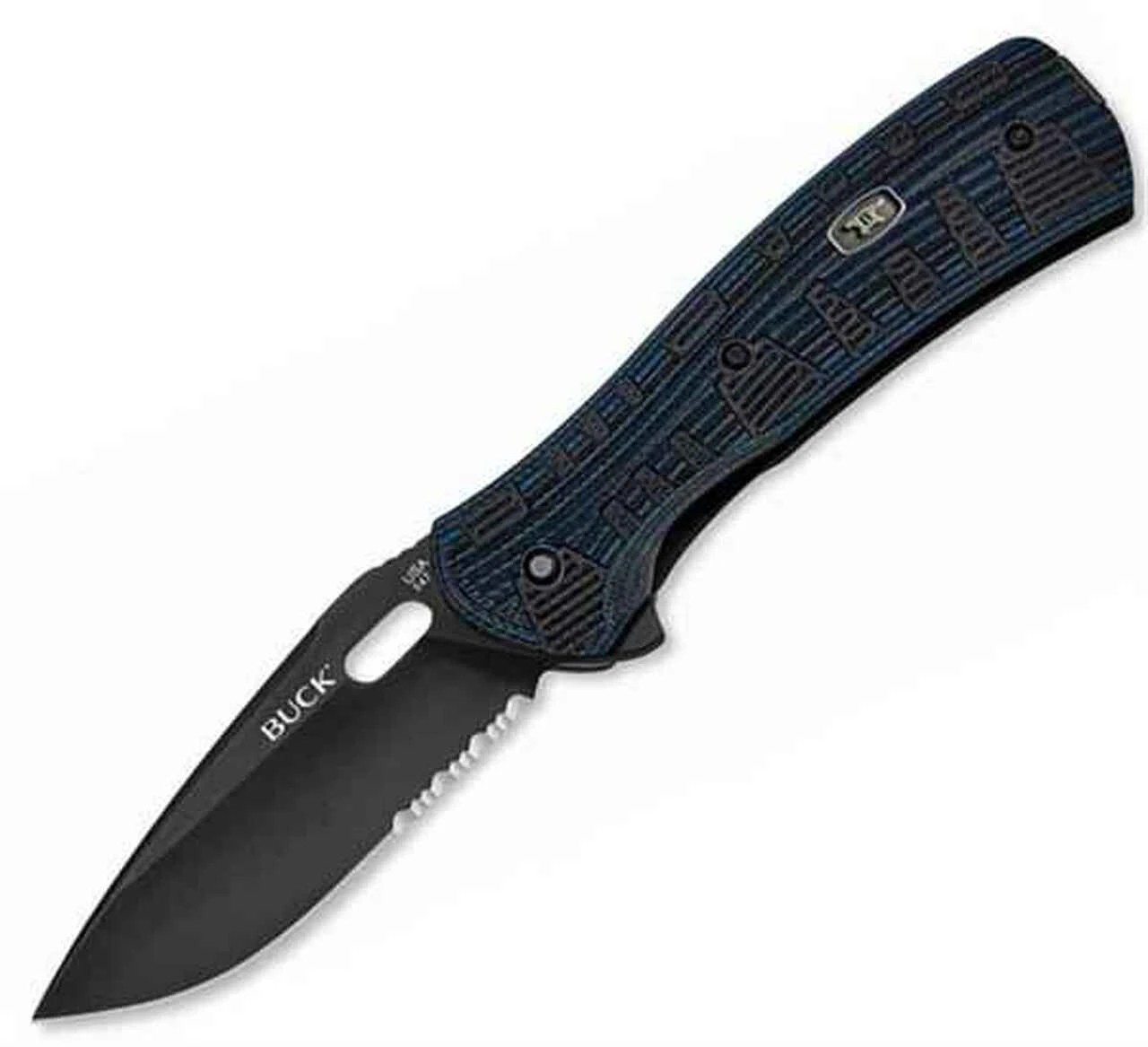 Buck Knives Buck 847BLX Vantage Force-Pro, 3.25" S30V Combo Blade, Black/Blue G-10 1 Buck Knives Buck 847BLX Vantage Force-Pro, 3.25" S30V Combo Blade, Black/Blue G-10