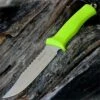 Kilimanjaro, 910044, Talbot 11 in. Fixed Blade with Lime Green Rubberized Handle