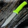 Kilimanjaro, 910045, Talbot 11 in. Serrated Fixed Blade with File, Lime Green Rubberized Handle