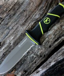 Kilimanjaro, 910091, Kibo 10 in. Serrated Fixed Blade with Rubberized Handle