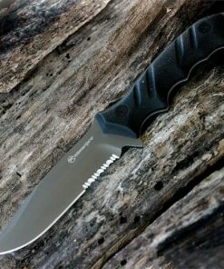 Kilimanjaro, 910094, Shira Survival Knife, Partially Serrated, Black Handle