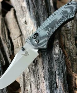 Benchmade Knives Benchmade Rift, 950, 3.67 in. 154CM Steel, Plain Edge, Black and Gray G-10 Handle