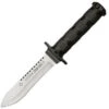 Aitor 16012 Jungle King II. & Survival Kit, 5.5" SS Plain Blade, Black SS Handle, OD Green Nylon Sheath