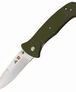 Al Mar S2KOD Sere 2000, 3.6" VG-10 Plain Blade, Olive Drab G-10