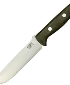 Bark River Knives Bark River 113MGC Bravo 1.5, 5.8" A-2 Plain Blade, Green Canvas Micarta Handle