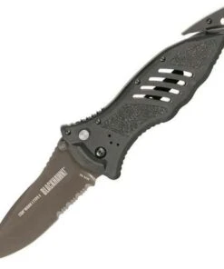 Blackhawk BlackHawck BB15M111BK CQD Mark I Type E, 3.75" AUS-8 Combo Blade, Reinforced Nylon Handle
