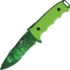 Bear OPS BC37006 Constant II, 4.5" 1095 SS Plain Blade, G-10 Neon Green Handle