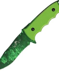 Bear OPS BC37006 Constant II, 4.5" 1095 SS Plain Blade, G-10 Neon Green Handle
