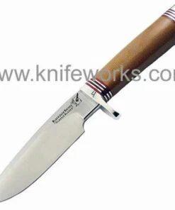 Blackjack Classic Knives Blackjack Classic Blades Model 125 Natural Canvas Micarta with Aluminum Pommel
