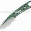 Blackjack Classic Knives BlackJack Model 155 Neck Knife Green Finish w/Sheath