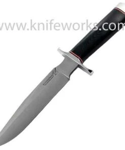 Blackjack Classic Knives Blackjack Classic Blade Model 1-7 Black Micarta Handle, Leather Sheath