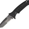 Fox Knives USA Blackfox Tactical Linerlock, 4" Closed, Tanto Blade, Combo Edge