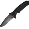 Fox Knives USA Blackfox Tactical Linerlock, 5" Closed, Clip Blade, Combo Edge