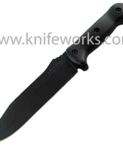 KA-BAR Becker Combat Utilty, Black GFN Handle, Black Blade, Plain Edge
