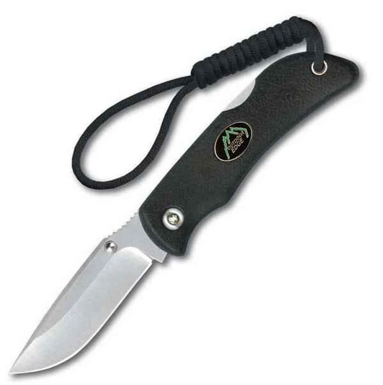 Outdoor Edge Mini Grip Pocket Knife Black Kraton Handle 1 Outdoor Edge Mini Grip Pocket Knife Black Kraton Handle