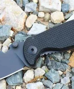 DPx HEST/F Triple Black Plain Edge, Black TiCN PVD Coated Sterile German Niolox, Black G-10 Handle
