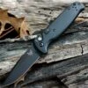Benchmade Knives Benchmade CLA Auto 4300BK, 3.4 in. 154CM Stainless Steel, Black Plain Edge