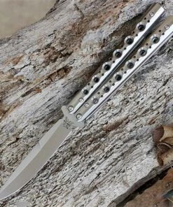 Benchmade Knives Benchmade BM62 Bali-Song 62, 4.25 in. D2 Blade Steel, Stainless Steel Handle, Butterfly Knife