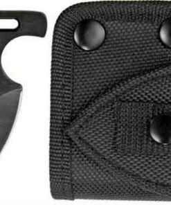 Benchmark Push Dagger. One piece black finish stainless construction, 1 3/4" double edge spear point blade