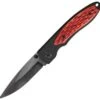 BenchMark Ceramic Red Pick Bone, Titanium Coated Blade, Pocket Clip