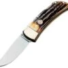 Boker Lockback Folder, Solingen Stainless, Genuine Stag Handles