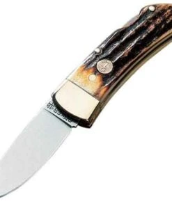 Boker Lockback Folder, Solingen Stainless, Genuine Stag Handles