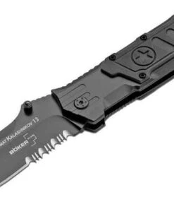 Boker Plus Kal 13 Folding Knife, 440C Stainless, Aluminum Handle